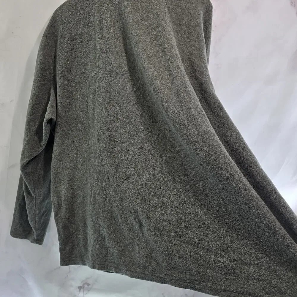 North Face Pullover Mens XXL Gray Quarter Zip Fleece Baylor Prep School